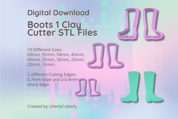 Boots Clay Cutter - Autumn Fall STL Digital: A Versatile Tool for Creative Professionals