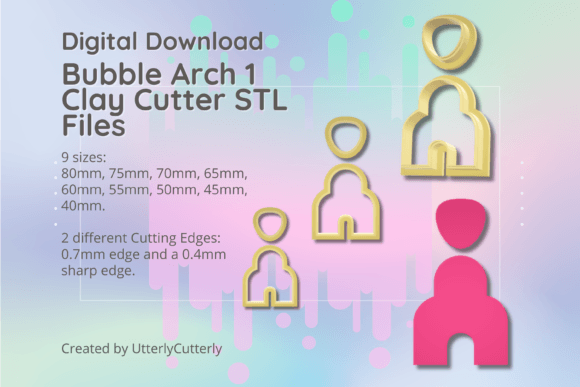 Bubble Arch 1 Clay Cutter STL: Digital Precision