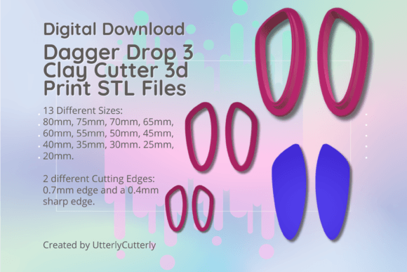Dagger Drop 3 Clay Cutter STL: Digital Precision