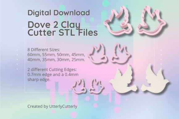 Discover the Versatility of Dove 2 Clay Cutter - Jewelry Earring STL