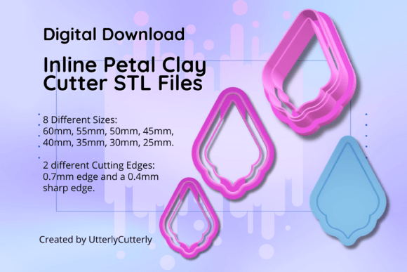 Discover the Versatility of Inline Petal Clay Cutters with STL Files