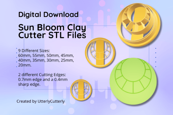 Discover the Versatility of Sun Bloom-Boho Ear Clay Cutter STL Files