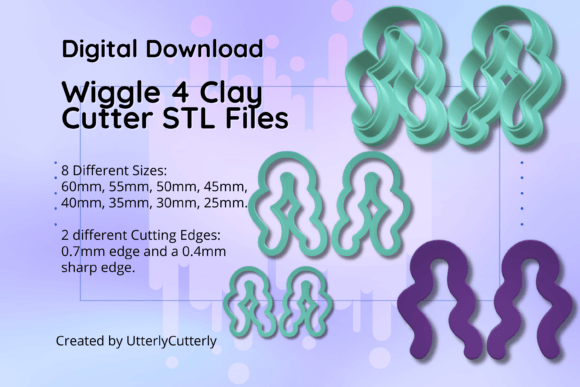 Discover the Versatility of the Clay Cutter STL File Wiggle 4- Retro Ear