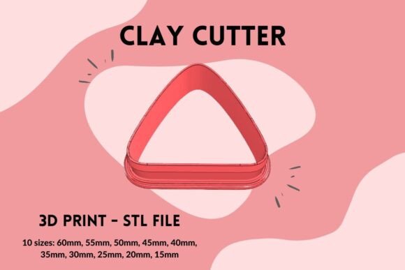 Elevate Your Jewelry-Making Arsenal with the Triangle Shape Clay Cutter 3D Print STL