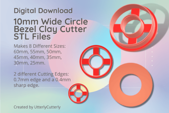 Evaluating the 10mm Wide Circle Bezel Clay Cutter for Polymer Clay and Baking