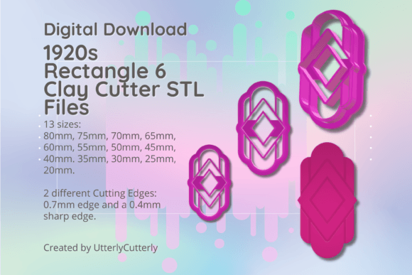 Evaluating the 1920s Rectangle 6 Clay Cutter STL Digital File