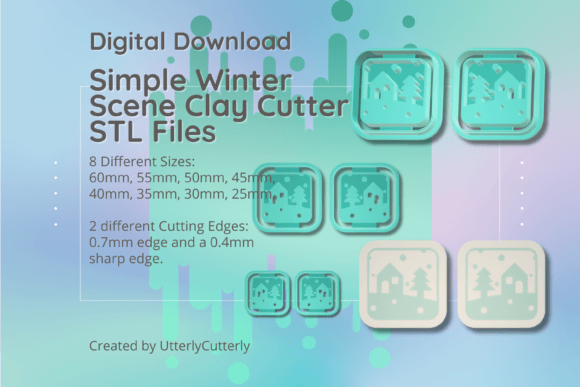 Evaluating the Simple Winter Scene Tile Clay Cutter STL
