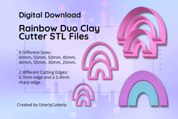 Explore the Versatile Rainbow Duo Clay Cutters: Perfect for Jewelry and Baking