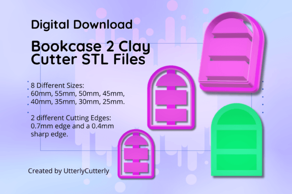 Explore the Versatility of the Clay Cutter STL File Bookcase 2- Boho Ea