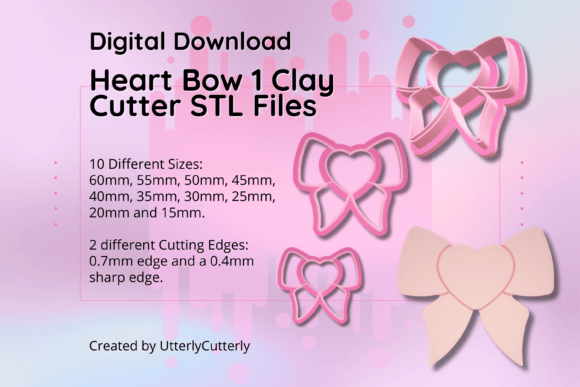 Exploring the Versatility of Clay Cutter STL File Heart Donut - Earri for Creative Projects