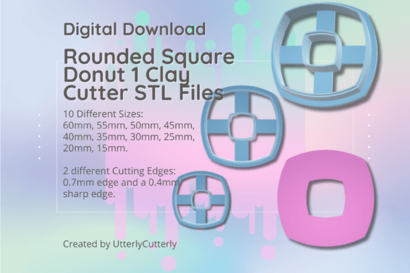 Exploring the Versatility of Rounded Square Donut Clay Cutters in STL Format