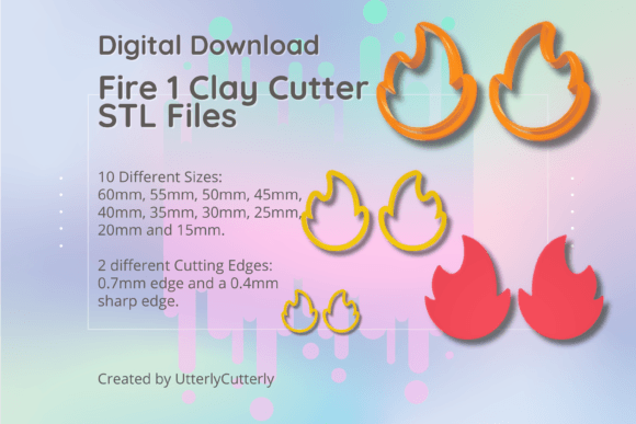 Fire 1 Clay Cutter - STL Digital File Download