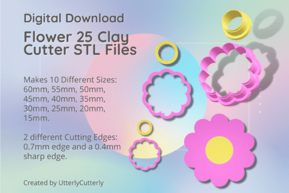 Flower 25 Clay Cutter - Daisy STL Digital: Evaluation and Usage Guide