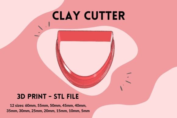 Introducing Half Oval Clay Cutter Earrings 3D Print: A Modern Twist for Your Jewelry Collection
