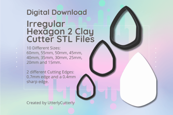 Irregular Hexagon 2 Clay Cutter - Jewelry