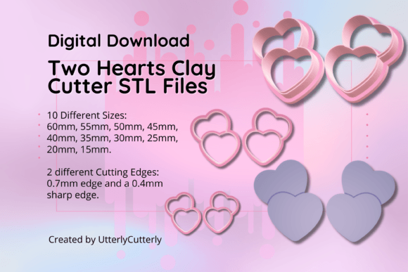 Mastering Polymer Clay and Baking with the Two Hearts Valentine STL Cutter Bundle