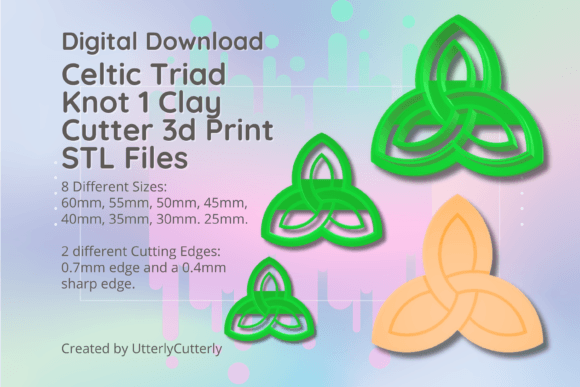 Mastering Polymer Clay Design with Celtic Triad Knot STL Files