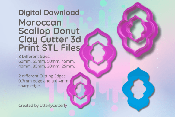 Moroccan Donut Scallop Clay Cutter STL: Technical Specifications and Practical Application