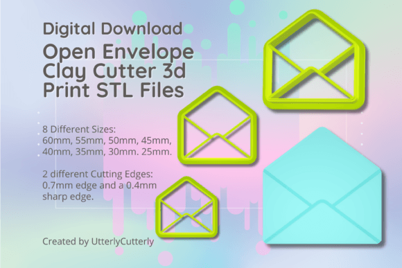 Open Letter Envelope Clay Cutter - STL Digital Files: Integrating Precision Tools into Your Creative Workflow