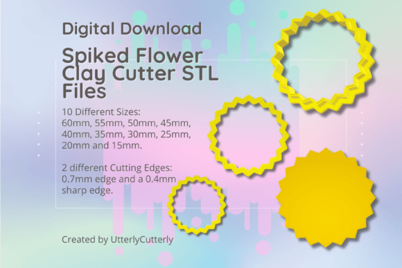 Spiked Flower Clay Cutter STL Digital: Evaluation and Usage Guide