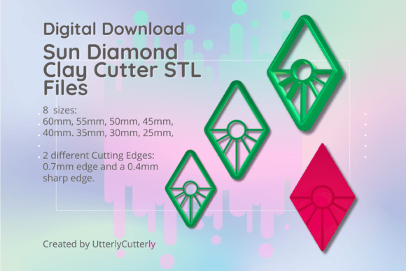 Sun Diamond Clay Cutter - STL Digital File: A Practical Guide to Printing and Usage